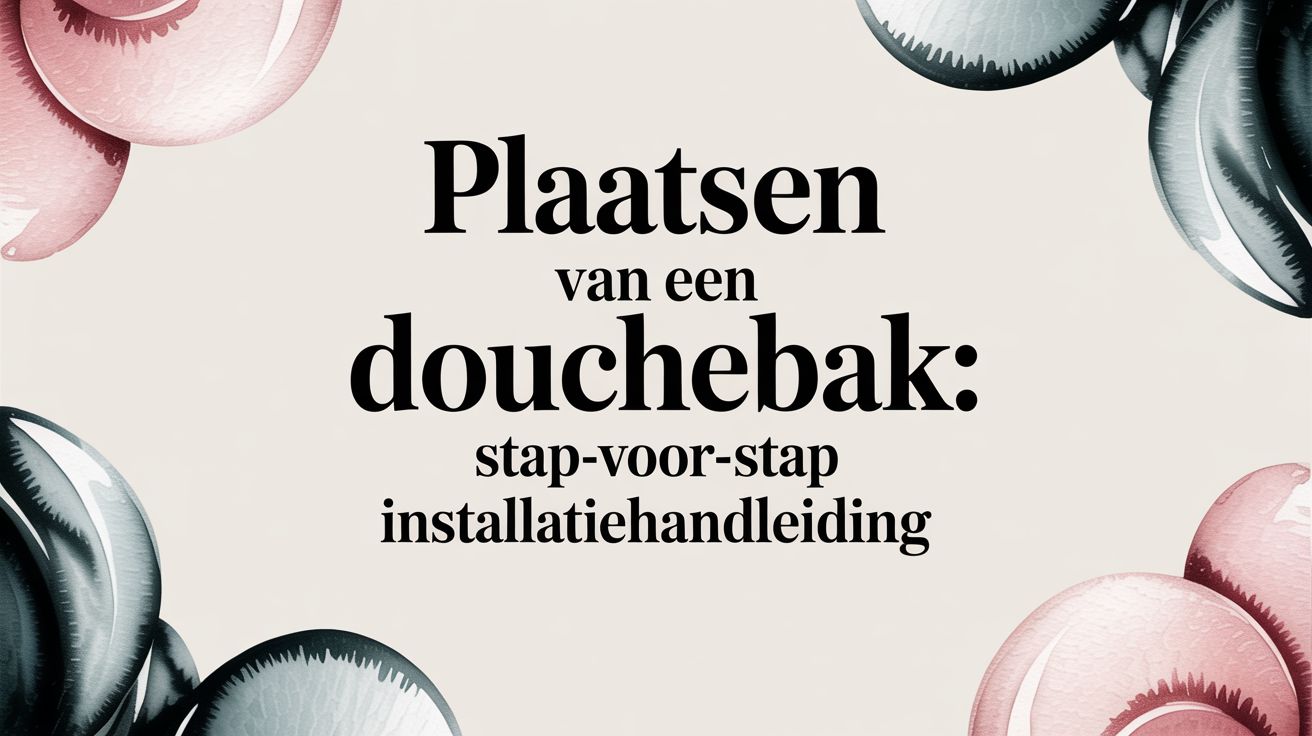 Plaatsen van een douchebak: stap-voor-stap installatiehandleiding