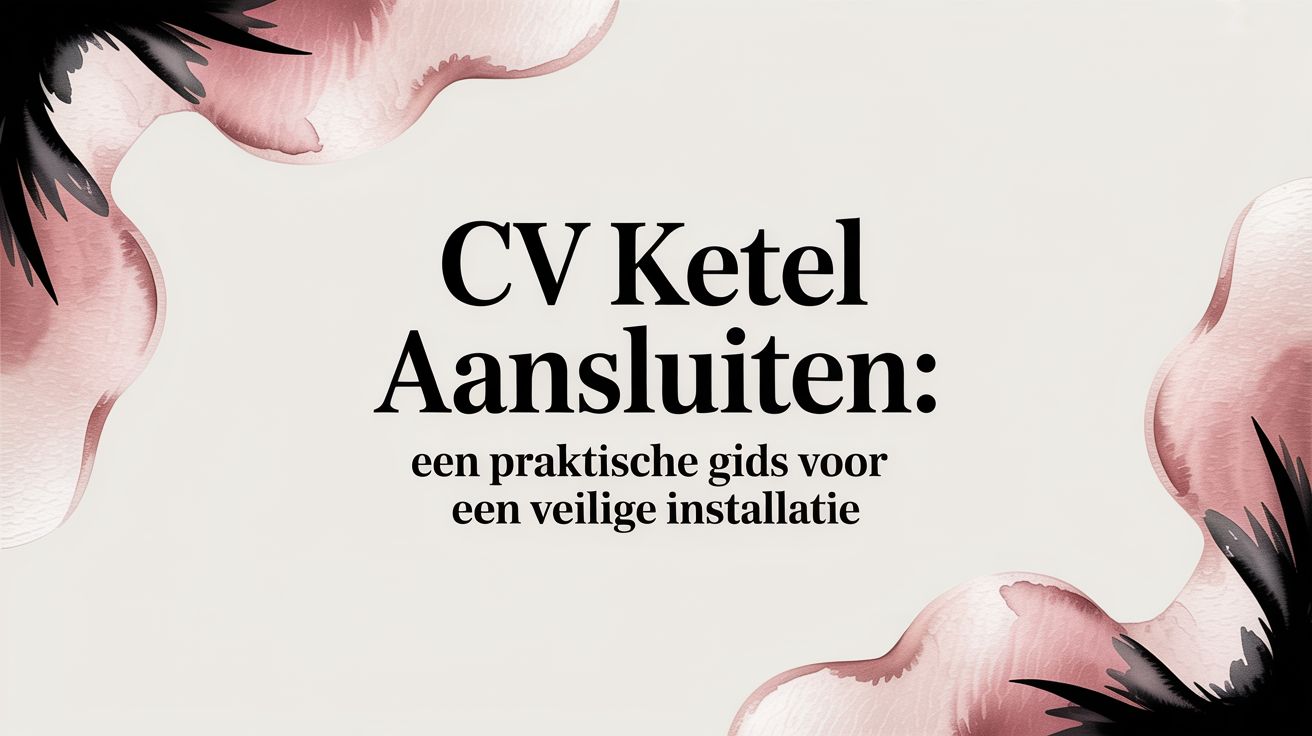 Cv ketel aansluiten: een praktische gids voor een veilige installatie
