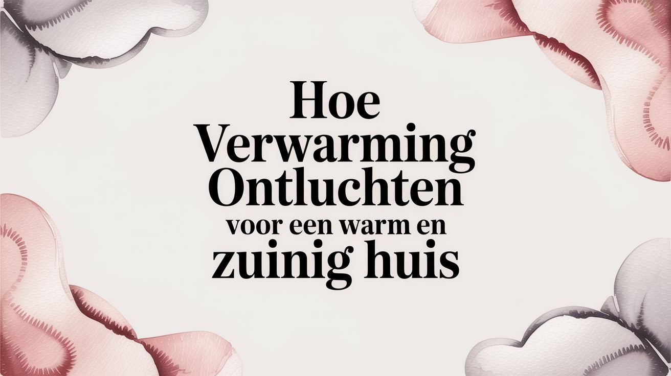 Hoe verwarming ontluchten voor een warm en zuinig huis