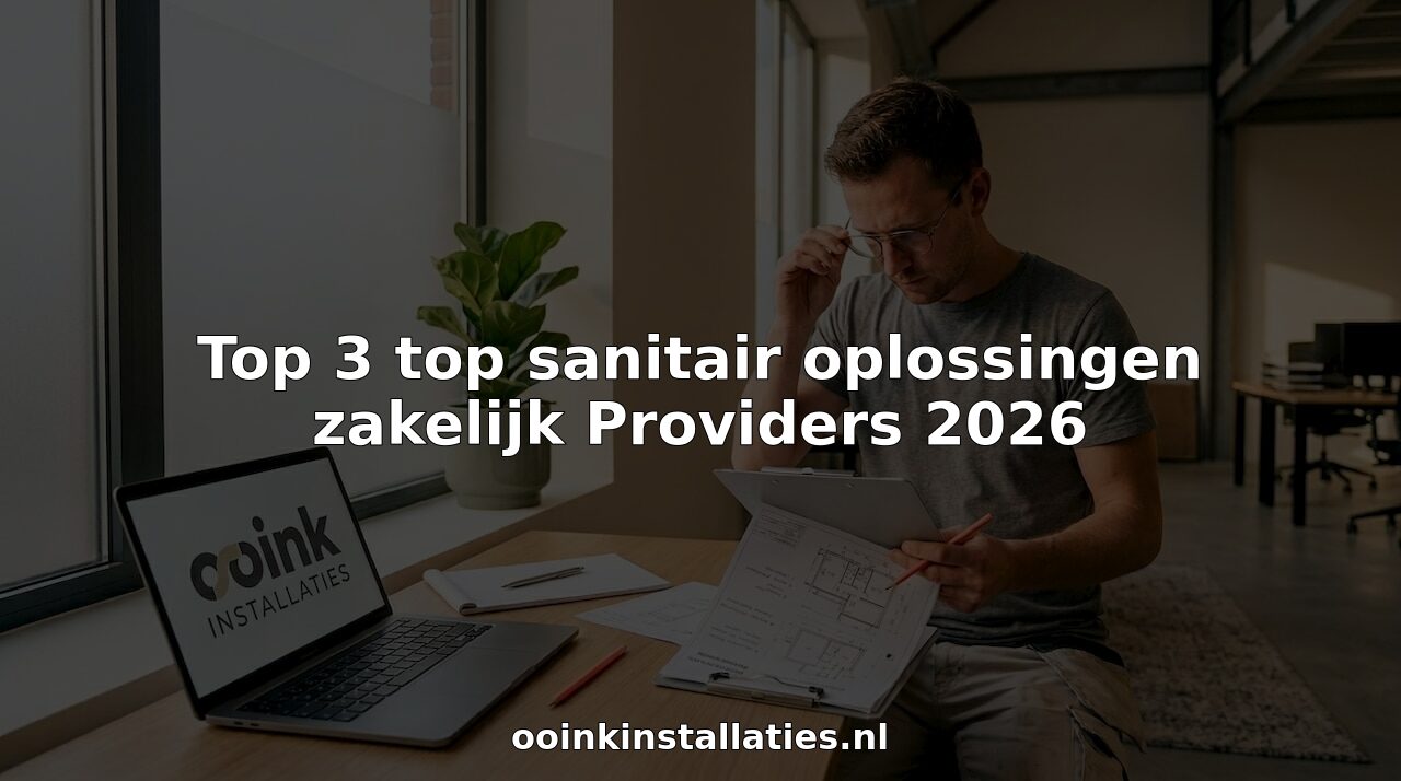 Top 3 top sanitair oplossingen zakelijk Providers 2026