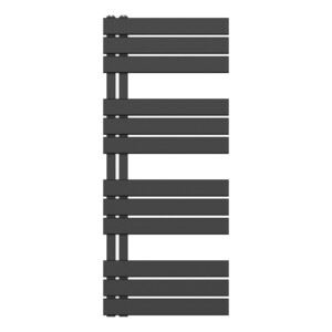 Belrad - Elektrische Handdoekradiator met Linkse Aansluiting - 593 Watt - 1200x500 mm - Mat zwart