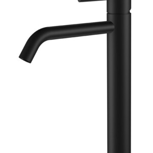 Style XL hoge wastafelmengkraan mat zwart