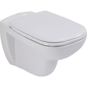 Duravit D-Code wandcloset Rimless combipack met SoftClose zitting zonder spoelrand