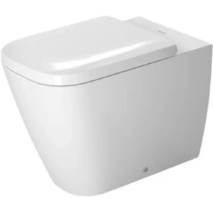 Duravit HappyD 2 closetpot diepspoel staand back to wall inclusief bevestiging afvoer horizontaal wit 36.5x57cm