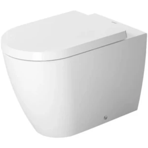Duravit Starck Me closetpot diepspoel staand back to wall inclusief bevestiging afvoer horizontaal met Wondergliss (glazuurbehandeling) wit 37x60cm