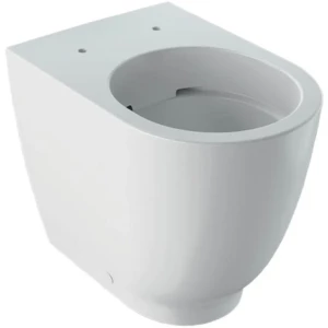 Geberit Acanto closetpot diepspoel staand back to wall Rimfree® met verdekte bevestiging afvoer horizontaal wit 35x51cm