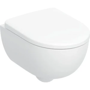 Geberit Renova Compact wandcloset diepspoel combipack met Quick Release, SoftClose zitting (Rimfree® zonder spoelrand)