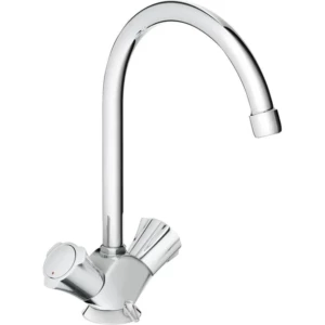 GROHE Costa-L 1-gats keukenkraan lage druk met hoge uitloop met kettingoog