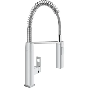 GROHE Eurocube 1-gats keukenkraan medium met professionele handdouche