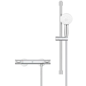 GROHE Grohtherm 1000 Performance douchesysteem met glijstang 60 cm en S-koppelingen HOH = 15 cm