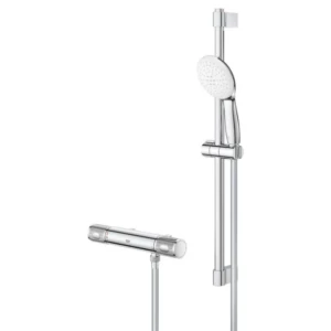 GROHE Grohtherm 1000 Performance douchesysteem met glijstang 60 cm zonder S-koppelingen HOH = 12 cm