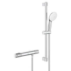GROHE Grohtherm 1000 Performance douchesysteem met glijstang 60 cm zonder S-koppelingen HOH = 15 cm Chroom