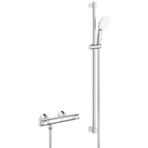 GROHE Grohtherm 500 douchesysteem met Tempesta glijstang 90 cm en S-koppelingen HOH = 15 cm Chroom