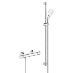 GROHE Grohtherm 800 douchesysteem met glijstang 90 cm en S-koppelingen HOH = 15 cm Chroom