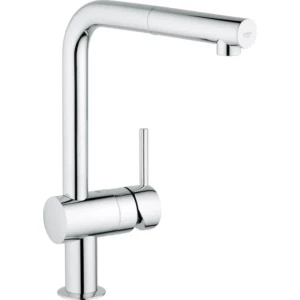 GROHE Minta 1-gats keukenkraan met draaibare L-uitloop, met uittrekbare perlator