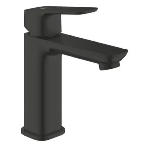 GROHE Professional Cubeo wastafelmengkraan M-size met gladdy body en push open waste Mat zwart