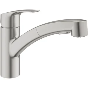GROHE Professional Eurosmart keukenmengkraan met lage uitloop en uittrekbare handdouche