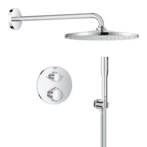 GROHE QuickFix Precision Thermostat Perfect inbouw douchesysteem met Vitalio Rain Mono 310 hoofddouche Chroom