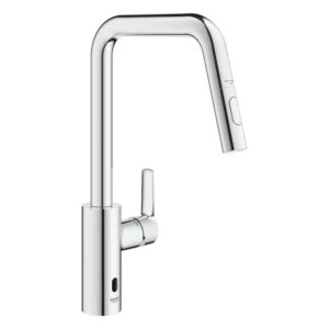 GROHE QuickFix Start E keukenmengkraan met dual spray en uittrekbare U-uitloop