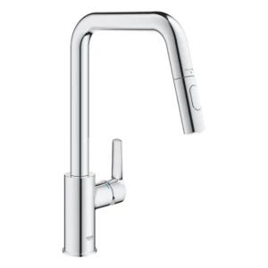 GROHE QuickFix Start keukenmengkraan met hoge uittrekbare uitloop