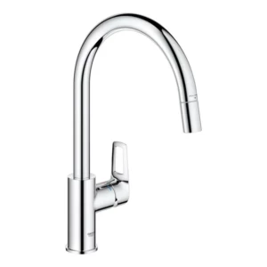 GROHE QuickFix Start Loop keukenmengkraan met hoge uitloop en uittrekbare mousseur