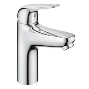 GROHE QuickFix Swift wastafelmengkraan M-size met push open plug Chroom