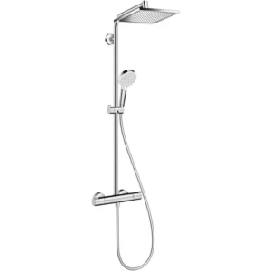 Hansgrohe Crometta E showerpipe 240 1jet Green met thermostaat chroom
