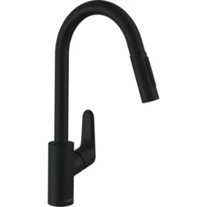 Hansgrohe Focus M41 1-greeps keukenmengkraan 240 met uittrekbare vuistdouche, 2 straalsoorten