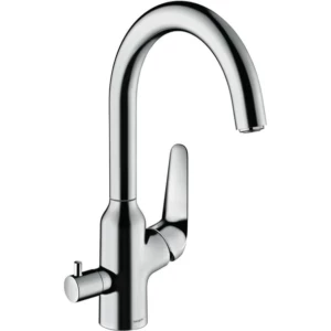 Hansgrohe Focus M42 1-greeps keukenmengkraan 220 met stopkraan voor vaatwasser
