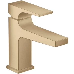 Hansgrohe Metropol 1-greeps fonteinmengkraan 100 met push-open afvoergarnituur goud messing