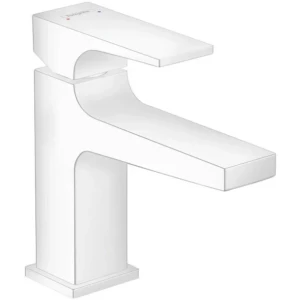 Hansgrohe Metropol 1-greeps fonteinmengkraan 100 met push-open afvoergarnituur Mat Wit