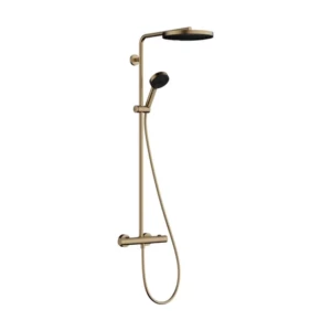 Hansgrohe Pulsify S Puro Showerpipe 260 1jet met thermostaat en handdouche 3jet brons