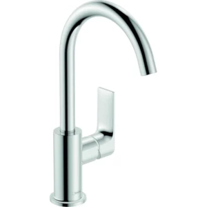 Hansgrohe Rebris E 1-greeps wastafelmengkraan 210 met draaibare uitloop en trekwaste Chroom