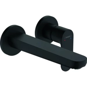 Hansgrohe Rebris S 1-greeps wastafelmengkraan inbouw wandmontage met uitloop 20 cm Mat Zwart