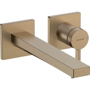 Hansgrohe Tecturis E 1-greeps wastafelkraan inbouw voor wandmontage met uitloop 22,5 cm brons