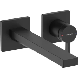 Hansgrohe Tecturis E 1-greeps wastafelkraan inbouw voor wandmontage met uitloop 22,5 cm Mat Zwart