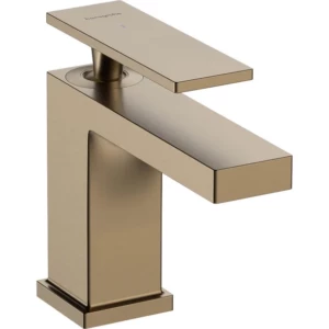 Hansgrohe Tecturis E fonteinkraan 80 met rechte greep voor koud water of vooraf ingestelde watertemperatuur zonder waste brons