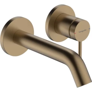 Hansgrohe Tecturis S 1-greeps wastafelkraan inbouw voor wandmontage, met uitloop 16,5 cm brons