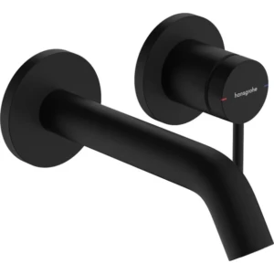 Hansgrohe Tecturis S 1-greeps wastafelkraan inbouw voor wandmontage, met uitloop 16,5 cm Mat Zwart