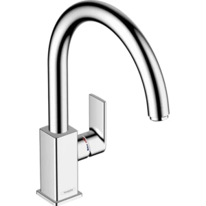 Hansgrohe Vernis Shape M35 1-greeps keukenmengkraan met draaibare uitloop chroomn