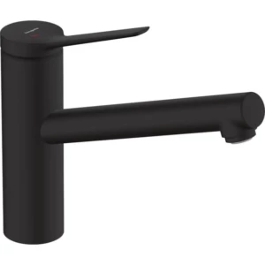 Hansgrohe Zesis M33 1-greeps keukenmengkraan 150 CoolStart, EcoSmart 1jet zwart