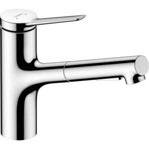 Hansgrohe Zesis M33 1-greeps keukenmengkraan 150 uittrekbare vuistdouche 2jet sBox lite