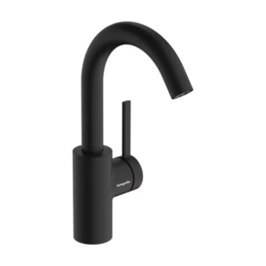 Hansgrohe Zesis S 1-greeps wastafelmengkraan 210 CoolStart met draaibare uitloop en trekwaste Mat zwart