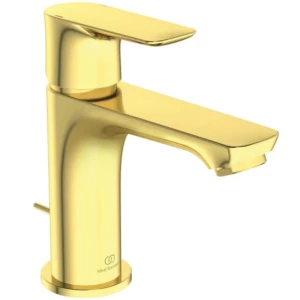 Ideal Standard Connect Air wastafelmengkraan 5 l-min met waste en slank kraanlichaam goud