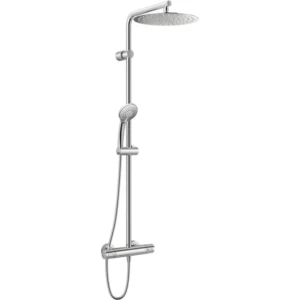 Ideal Standard Idealrain douchesysteem met douchekraan thermostatisch, met hoofddouche Ø30cm en handdouche Ø10cm met 3 functies chroom