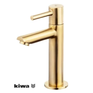 Wiesbaden Amador toiletkraan XL Geborsteld messing goud