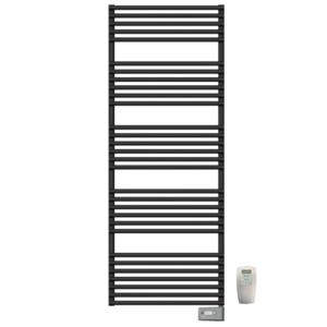 DRL E-Comfort Gloria elektrische radiator met Remote thermostaat met afstandsbediening (Mat zwart)