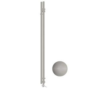 DRL E-Comfort Tubo Hook elektrische radiator met digitaal display (Metallic taupe)