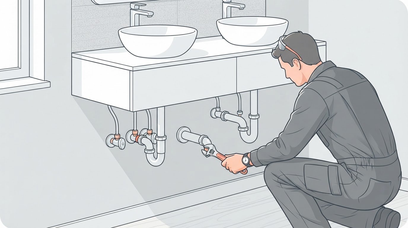 Dubbele wastafel aansluiten: zo pak je het stap voor stap aan