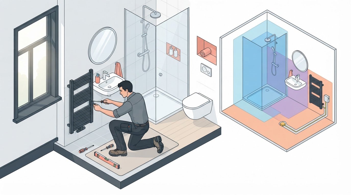 Elektrische radiator badkamer installeren: veilig en stap voor stap